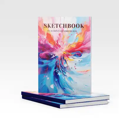 Richter-Inspired Art Sketchbook Portfolio: A vibrant and innovative sketchbook inspired by Gerhard Richter's color palette