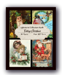 Nostalgic Christmas Ephemera Collection: Vintage Holiday Classics - 300+ Images on 30 Pages. Perfect for Mix Media Art, Decoupage, Gifts